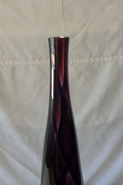AN INCREDIBLE TALL SIGNED HAND-BLOWN GLASS "CONTEMPORARY ART GLASS" VASE IN SUPERB CONDITION
