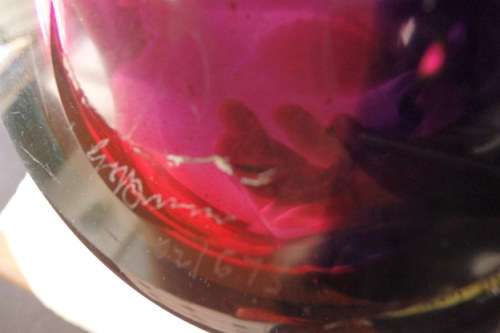 AN INCREDIBLE TALL SIGNED HAND-BLOWN GLASS "CONTEMPORARY ART GLASS" VASE IN SUPERB CONDITION