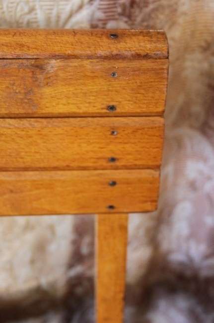 TWO INCREDIBLE AND BEAUTIFULLY MADE ANTIQUE? WOODEN KIDDIES CHAIRS IN GOOD CONDITION bid/chair