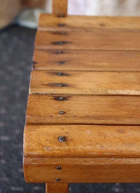 TWO INCREDIBLE AND BEAUTIFULLY MADE ANTIQUE? WOODEN KIDDIES CHAIRS IN GOOD CONDITION bid/chair