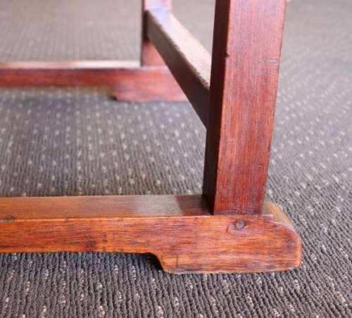 AN INCREDIBLE VINTAGE TEAK OCCASIONAL CHAIR WITH METAL STUDDED DETAILING IN WONDERFUL CONDITION!!!