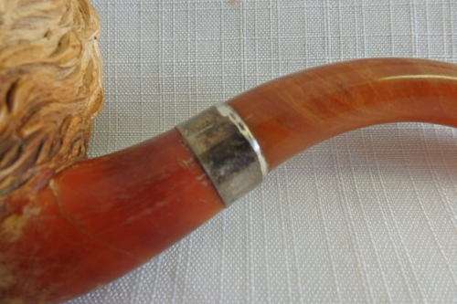 A MAGNIFICENT HAND MADE LION MEERSCHAUM SMOKING PIPE - INCREDIBLE ADDITION TO YOUR COLLECTION