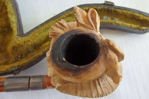 A MAGNIFICENT HAND MADE VICTORIAN LADY MEERSCHAUM PIPE - AWESOME ADDITION TO YOUR COLLECTION