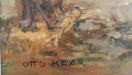 AN EXQUISITE, HIGHLY COLLECTIBLE ORIGINAL OTTO KLAR (1908 -1994) OIL PAINTING! GREAT INVESTMENT ART!