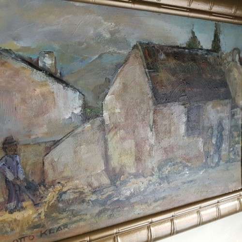 AN EXQUISITE, HIGHLY COLLECTIBLE ORIGINAL OTTO KLAR (1908 -1994) OIL PAINTING! GREAT INVESTMENT ART!