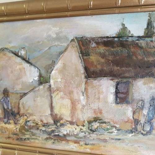 AN EXQUISITE, HIGHLY COLLECTIBLE ORIGINAL OTTO KLAR (1908 -1994) OIL PAINTING! GREAT INVESTMENT ART!