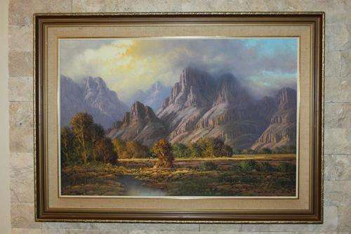 AN EXQUISITE LARGE ORIGINAL GAWIE CRONJE (1930 - 2007) OIL PAINTING w STUNNING FRAME! INVESTMENT ART