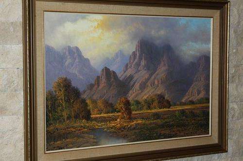 AN EXQUISITE LARGE ORIGINAL GAWIE CRONJE (1930 - 2007) OIL PAINTING w STUNNING FRAME! INVESTMENT ART
