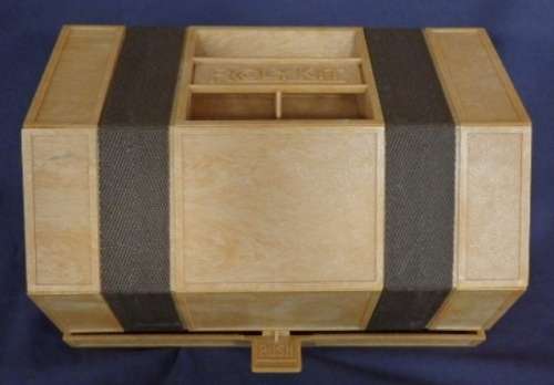 AN AWESOME ''THE ROLYKIT'' COMPACT STORAGE CONTAINER WITH COMPARTMENT DIVIDERS