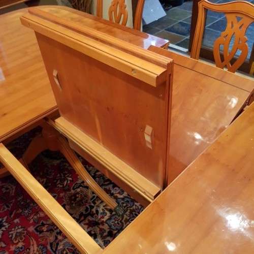 ***make an offer*** ORIGINAL "GORDON FRASER" YEW WOOD CHIPPENDALE 8 - 10 SEATER DINING ROOM SUITE