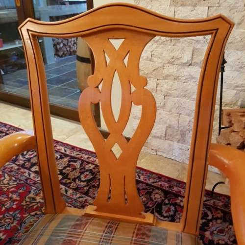 ***make an offer*** ORIGINAL "GORDON FRASER" YEW WOOD CHIPPENDALE 8 - 10 SEATER DINING ROOM SUITE