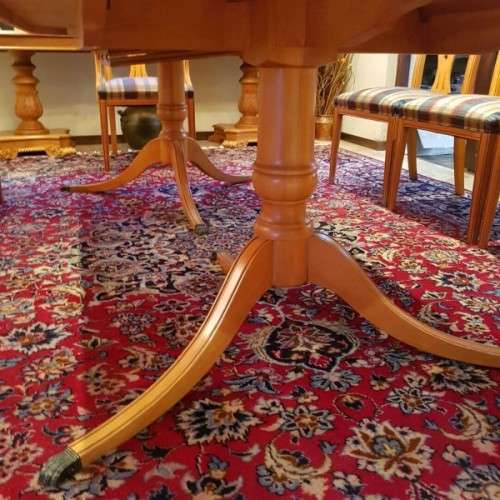 ***make an offer*** ORIGINAL "GORDON FRASER" YEW WOOD CHIPPENDALE 8 - 10 SEATER DINING ROOM SUITE