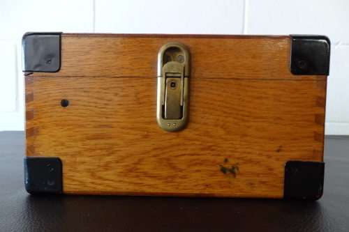 An incredible antique Carl Zeiss Jena theodolite surveyor in the original box with accessories