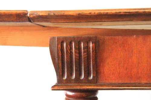 A superb antique 6 to 8 seater walnut extendable "monastery" table with "hidden" panels | RS17