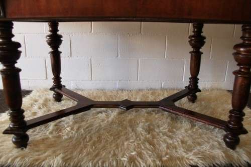A superb antique 6 to 8 seater walnut extendable "monastery" table with "hidden" panels | RS17