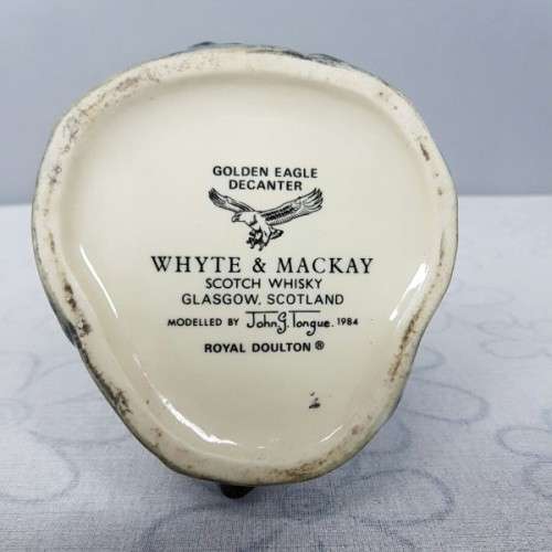 An ultra-rare vintage Royal Doulton "Whyte & Mackay Scotch Whiskey" Golden Eagle 750ml decanter
