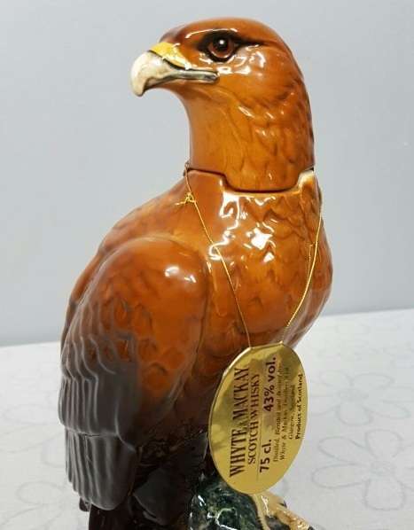 An ultra-rare vintage Royal Doulton "Whyte & Mackay Scotch Whiskey" Golden Eagle 750ml decanter