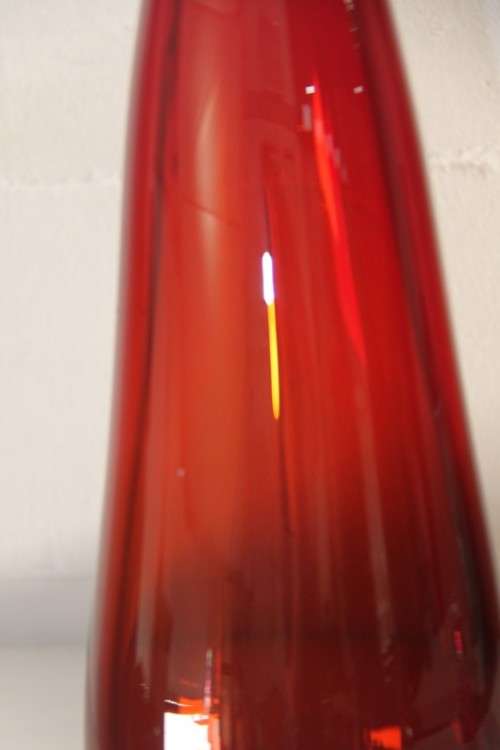 An awesome tall signed hand-blown glass "contemporary art glass" vase in wonderful condition