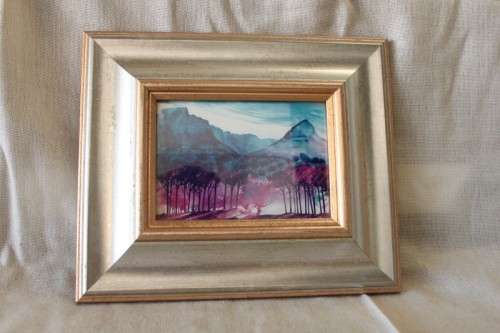 A wonderful framed Mike Fitzpatrick "Peninsula Series" print of "Table Mountain from Signal Hill"