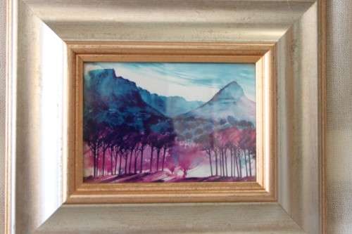 A wonderful framed Mike Fitzpatrick "Peninsula Series" print of "Table Mountain from Signal Hill"