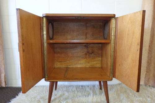 A stunning vintage/ antique? radiogram cabinet with beautiful period style detailing
