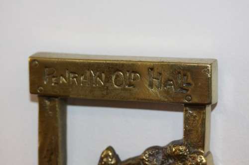 An extremely rare antique (c1890) "William Tonks & Sons" cast brass "Penrhyn Imp" door stopper