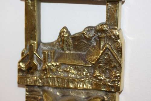 An extremely rare antique (c1890) "William Tonks & Sons" cast brass "Penrhyn Imp" door stopper