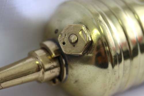 An incredible original antique (c1928) Solid brass "The Pyrene Company Ltd" fire extinguisher
