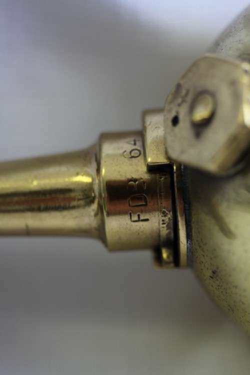 An incredible original antique (c1928) Solid brass "The Pyrene Company Ltd" fire extinguisher
