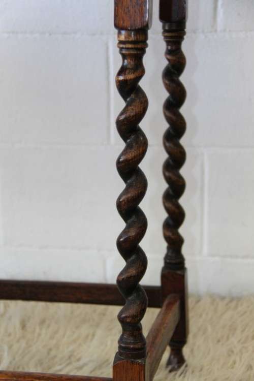 An extremely rare Victorian antique oak cutlery canteen (caddy) table stand in remarkable condition