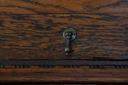 An extremely rare Victorian antique oak cutlery canteen (caddy) table stand in remarkable condition
