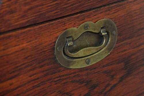 An extremely rare Victorian antique oak cutlery canteen (caddy) table stand in remarkable condition