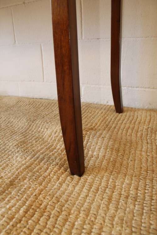 Spectacular teak buffet console/hall table with three spacious drawers in remarkable condition