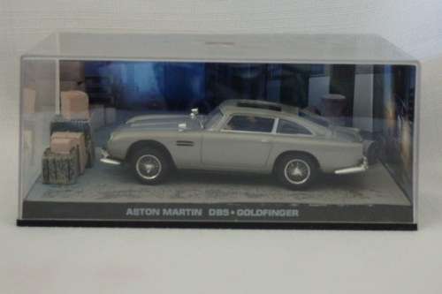 An awesome James Bond 007 "Aston Martin DB5'' die cast model car from the movie "Goldfinger''