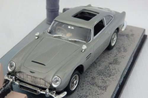 An awesome James Bond 007 "Aston Martin DB5'' die cast model car from the movie "Goldfinger''