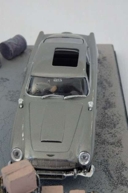 An awesome James Bond 007 "Aston Martin DB5'' die cast model car from the movie "Goldfinger''