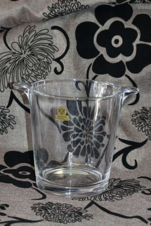A magnificent Italian made "RCR" 24% crystal ice bucket/ wine cooler in remarkable condition