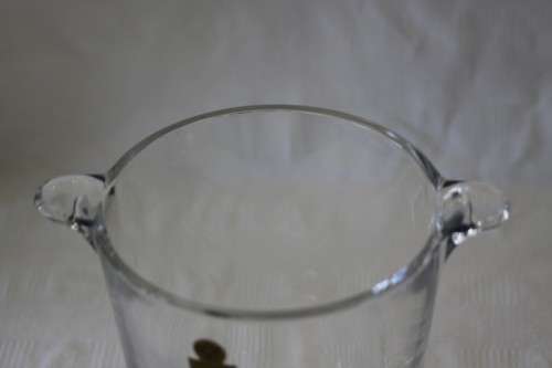 A magnificent Italian made "RCR" 24% crystal ice bucket/ wine cooler in remarkable condition