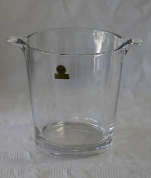 A magnificent Italian made "RCR" 24% crystal ice bucket/ wine cooler in remarkable condition