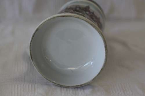 An awesome vintage white German made ceramic (lidded) Stein with "Munich" related transfer prints