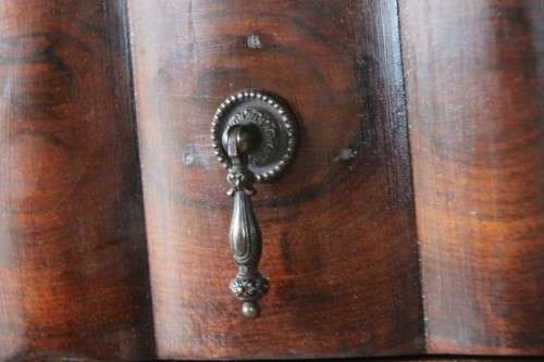 A fabulous, elegant and solid stinkwood ball & claw dresser with five drawers and carved trimmings