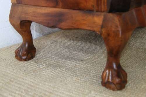 A fabulous, elegant and solid stinkwood ball & claw dresser with five drawers and carved trimmings