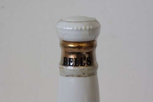 A rare "Bells Blended Scotch Whisky" Queen Elizabeth's 60th birthday commemorative decanter