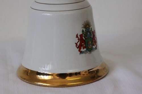 A rare "Bells Blended Scotch Whisky" Queen Elizabeth's 60th birthday commemorative decanter