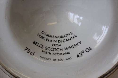 A rare "Bells Blended Scotch Whisky" Queen Elizabeth's 60th birthday commemorative decanter