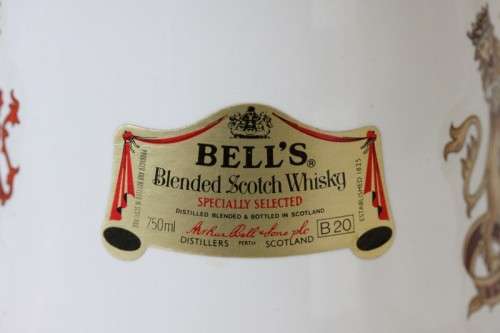 A rare "Bells Blended Scotch Whisky" Prince Andrew & Fergy'ss marriage commemorative decanter