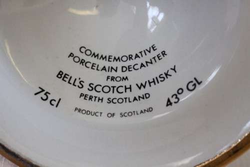 A rare "Bells Blended Scotch Whisky" Prince Andrew & Fergy'ss marriage commemorative decanter