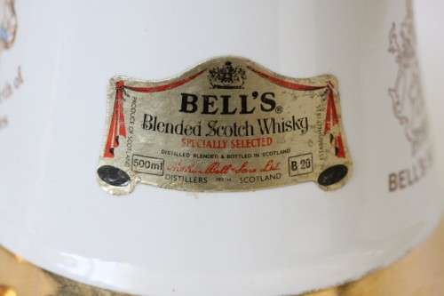 A rare full 1982 Bells Blended Scotch Whisky Birth of Prince William of Wales commemorative decanter