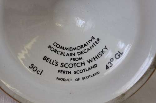 A rare full 1982 Bells Blended Scotch Whisky Birth of Prince William of Wales commemorative decanter