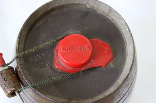 An extremely rare 1975 "Barrel 5" 5-year old "Fine Old Scotch Whisky" sealed whisky barrel decanter
